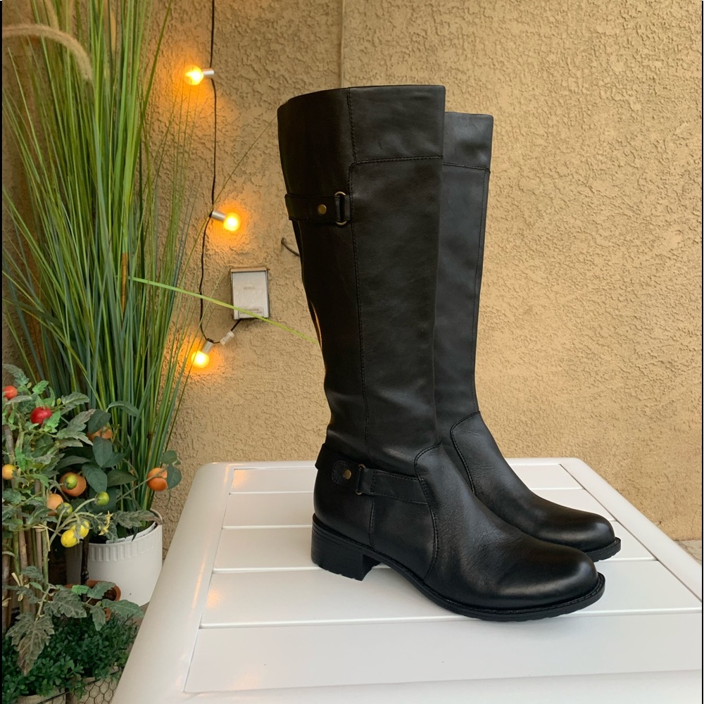 Eastspirit Eslabarca black leather tall boots 6.5